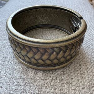 Woven Brass Cuff Bracelet